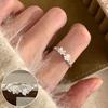 VENTFILLE 925 Sterling Rings for Women Fashion Geometric Handmade Irregular Line Ring Party Birthday Gift Dropshipping