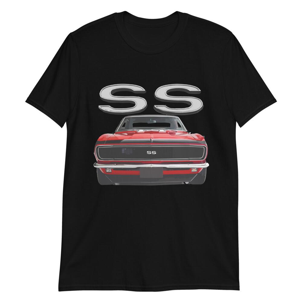 1968 Red Camaro SS Owners Gift Short-Sleeve Unisex T-Shirt S