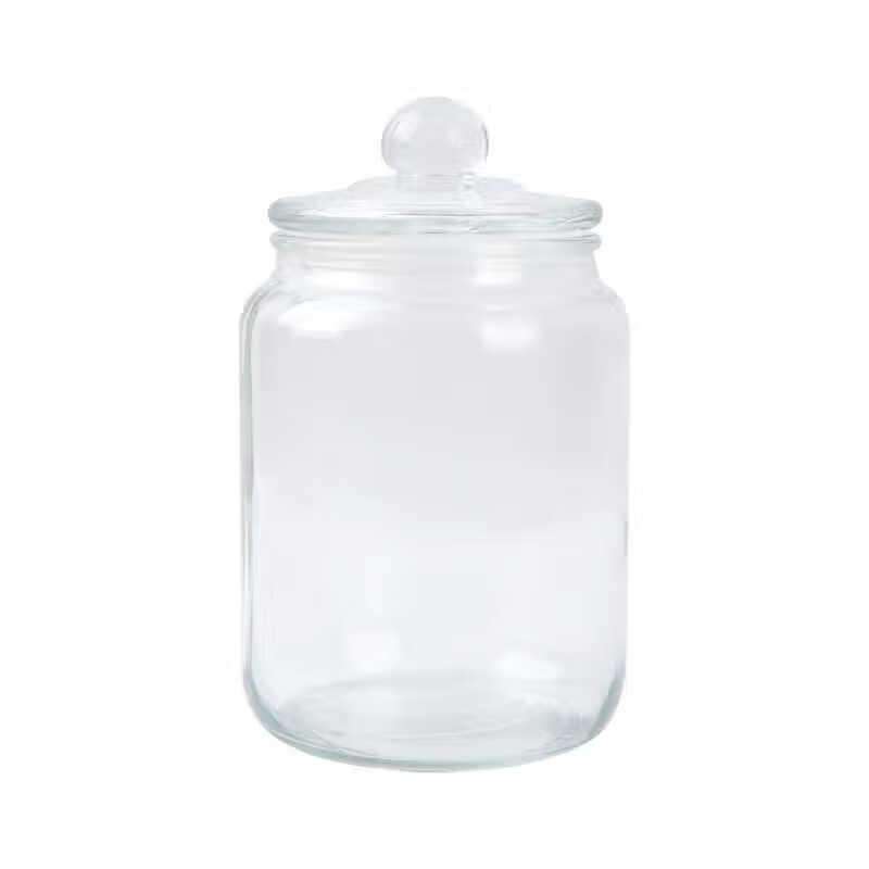 Transparent Glass Sealed Storage Jar
