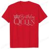 Birthday Squad Queen Tshirt for Women Besties Birthday Party Crew Graphic Yk Tops Short Sleeve Tees FeUnisex Aesthetic Clothing