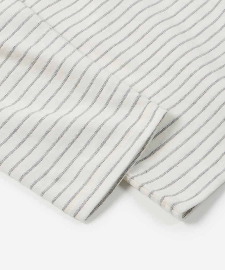 FRIZMWORKS Stripe Oversized Relax Tee 003 _ Ivory