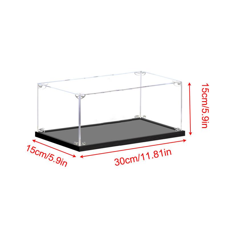 Acrylic Display Case for Collectibles Assemble Clear Dustproof Display Box for Action Figures Model Doll Toys Display Home Storage Case