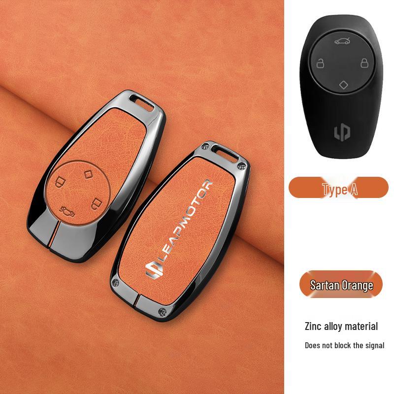 Compatible Leapmotor C11 2023 Key Case: T03 Bag C01 Full-Wrap Protection Key Shell for Men & Women.