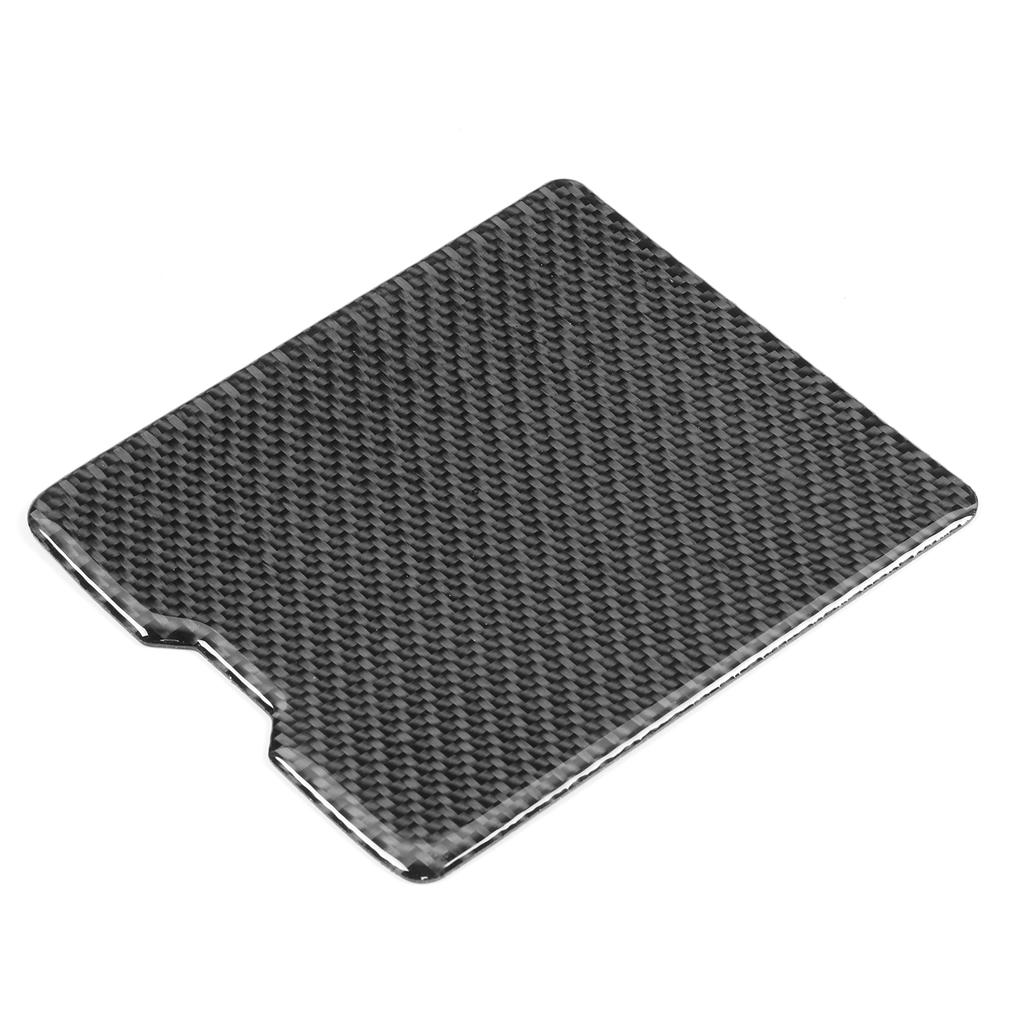 Carbon Fiber Driver Storage Box Panel Trim Cover Fit for Mitsubishi Lancer 2008‑2016