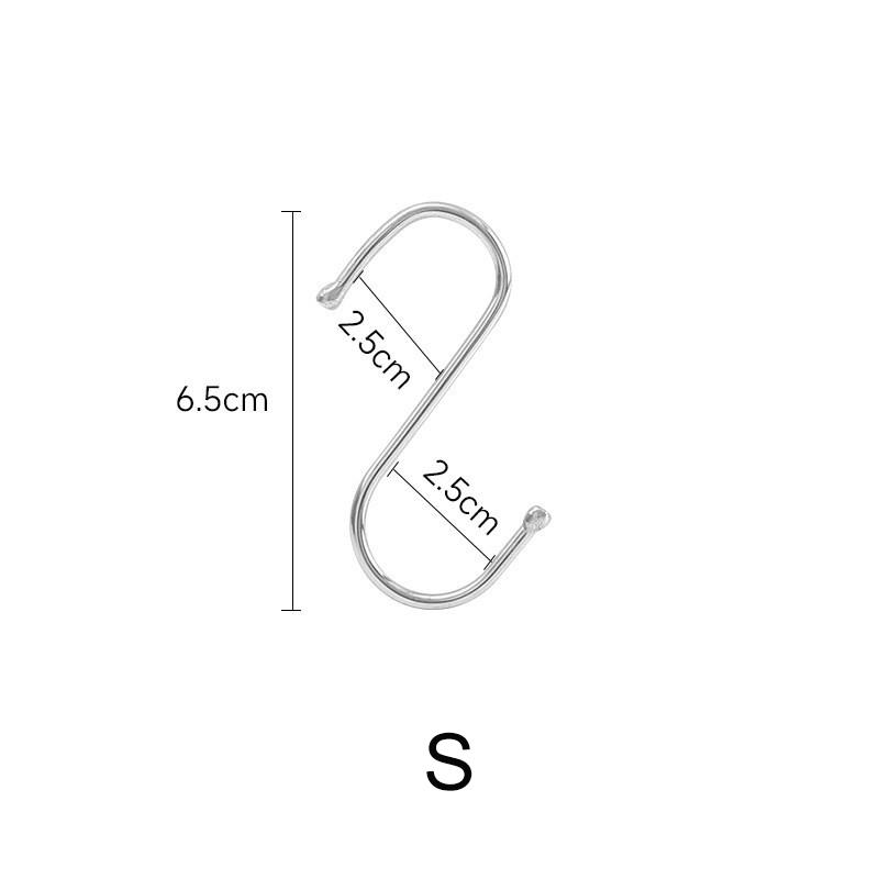 1/5/10 Stück Edelstahl S-Haken mit scharfer Spitze Utensil Fleisch Kleiderbügel Hängehaken für Metzgerei Küche Backwerkzeuge