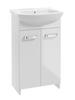 Bathroom set: cabinet with sink 50 white on legs Mila
