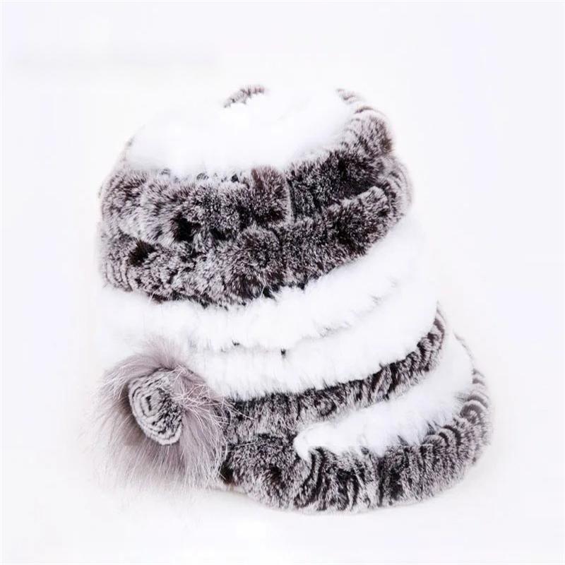 Real Fur Hat, Rabbit Fur, Warm Fur, Multi-color Warm and Comfortable Hat
