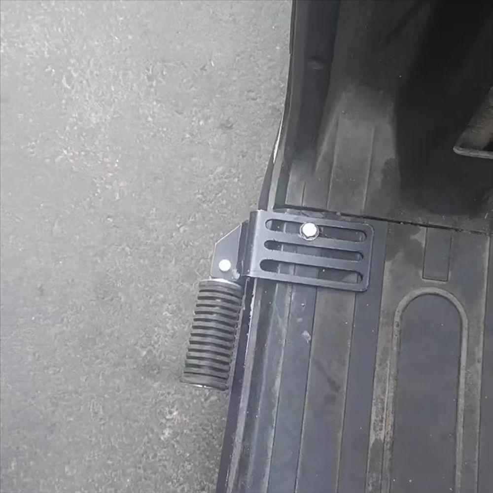 1Pair Universal Front Footrests Metal Deep Grooves Motorcycle Pedals Foldable Direct Installation Footpeg