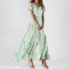 Women's Fashion Casual Floral Print Dress