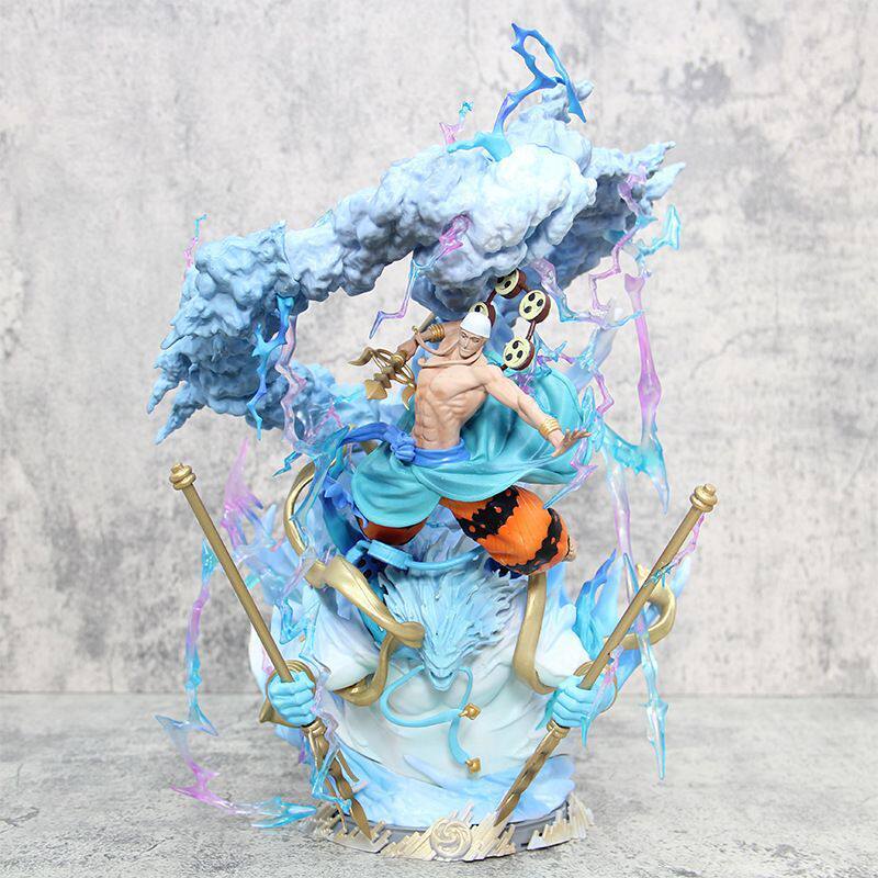 Ls Thunder God Aini Road Pirate King Figurine Model Luffy Gk Ornament