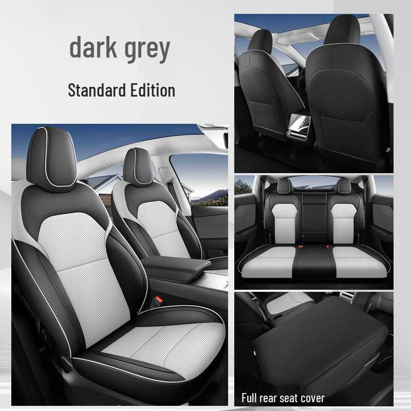 Tesla Model Y All-Season Wear-Resistant Leather Seat Covers & Cushions