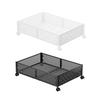 Storage Container with Wheels Tool Free Assembly under Bed Shoe Organizer Bin Drawer for