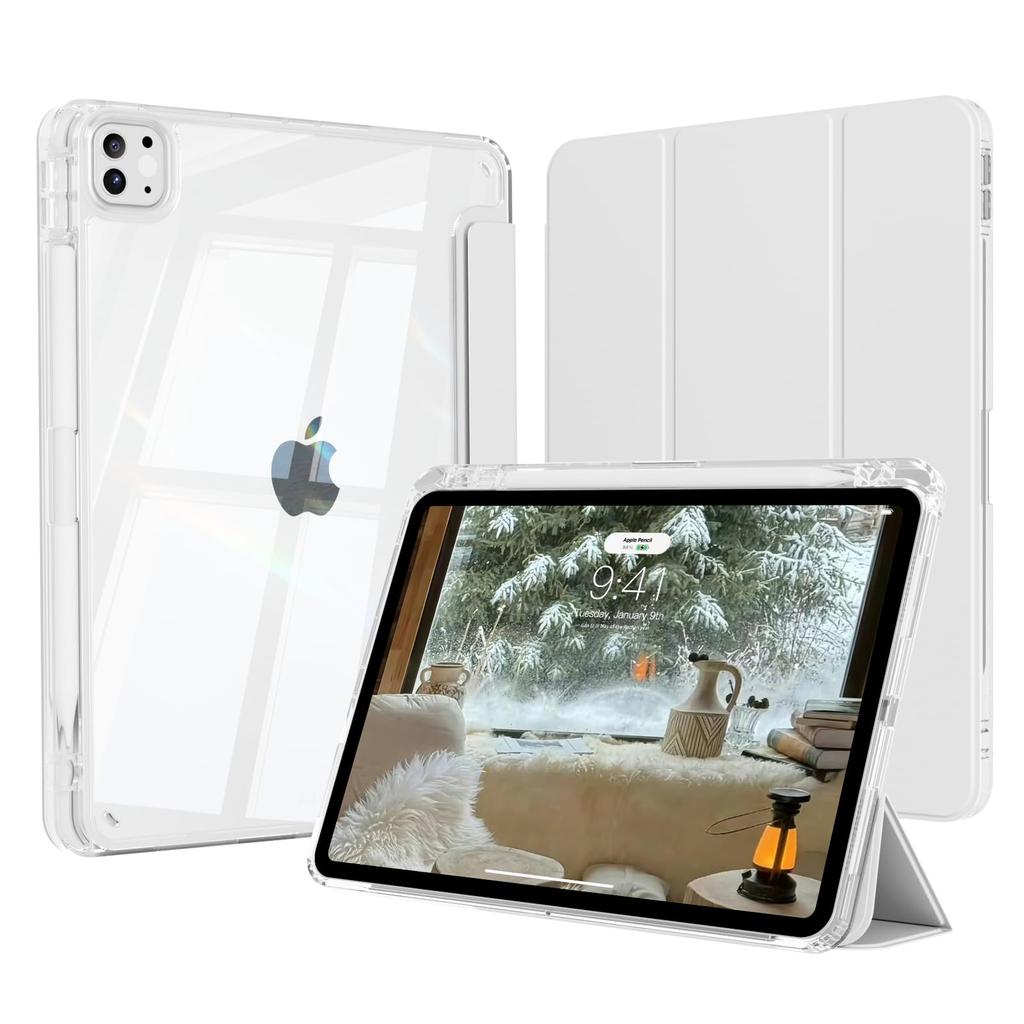 For iPad Pro 12.9 & iPad Air 13 Case, for iPad Pro 12.9 (6th, 5th, 4th, 3rd Gen) & Air 13 M4/M3/M2 Magnetic Flip Smart Cover
