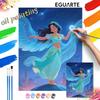 Princess Jasmine Digital Oil Painting Art Kit Handmade DIY Home Decor Gift