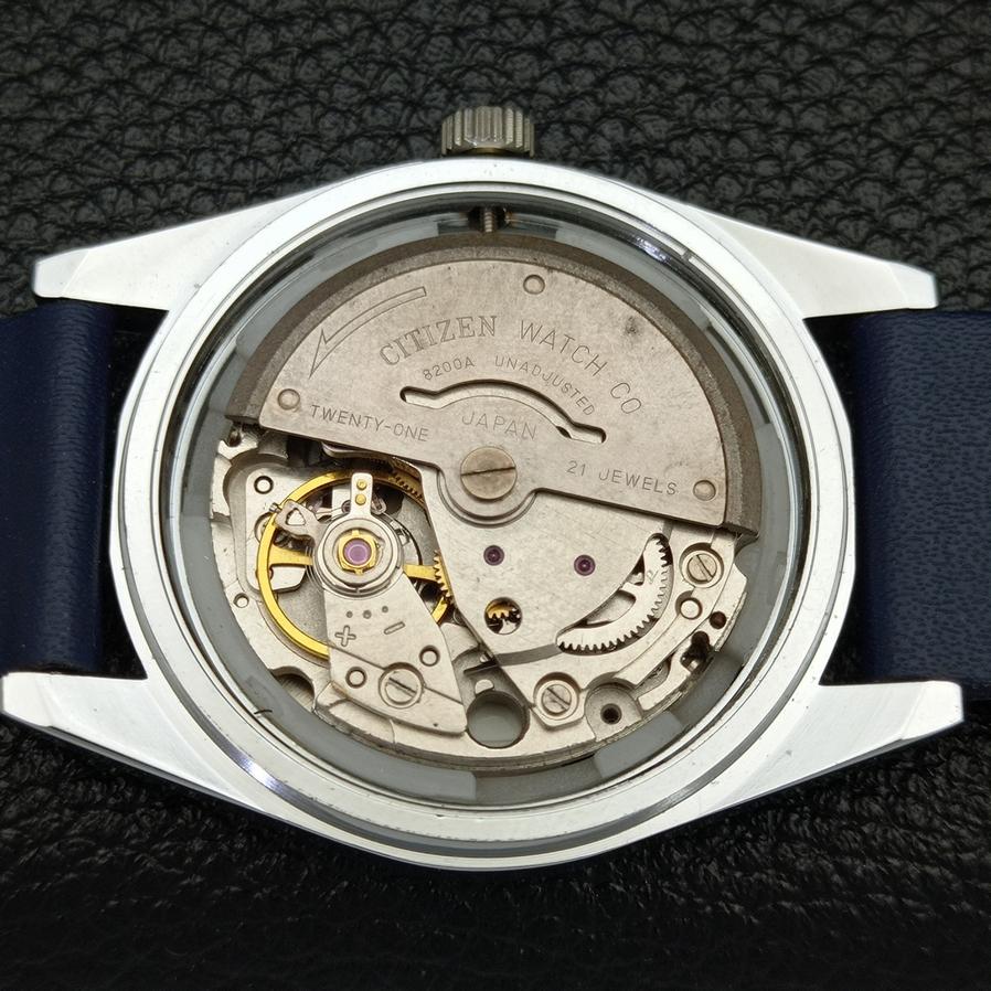 JAPAN 8200 MENS AUTOMATIC CITIZEN REFURBISHED BLUE DIAL WATCH A426239-2 RL620c-a426239