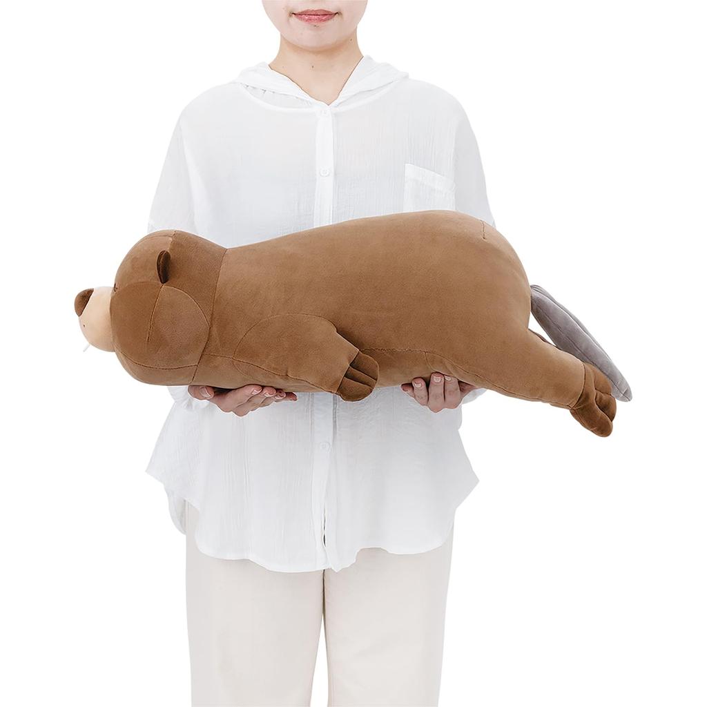 Ribheart Hugging Pillow L Premium Nemunemu Animals American Beaver Barbie (Approx. 66cm in length) Soft, comforting, fluffy plush toy 48909-39