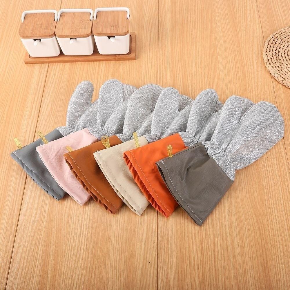 2 Pairs Thickened Dish Washing Gloves Waterproof Housekeeping Gloves Kitchen Cleaning