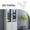 10Pcs Archive Shelf Clips 8Mm Metal Iron Partition Board Adjustable U Bracket for Cabinet Shelves Shelf Clips