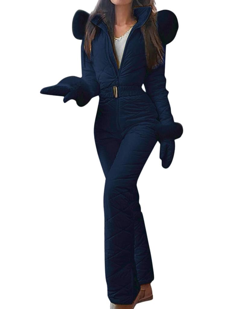 Winter Outdoor Sports Jumpsuit Slim Fit Waterproof Snowboard Suit Insulated for Women