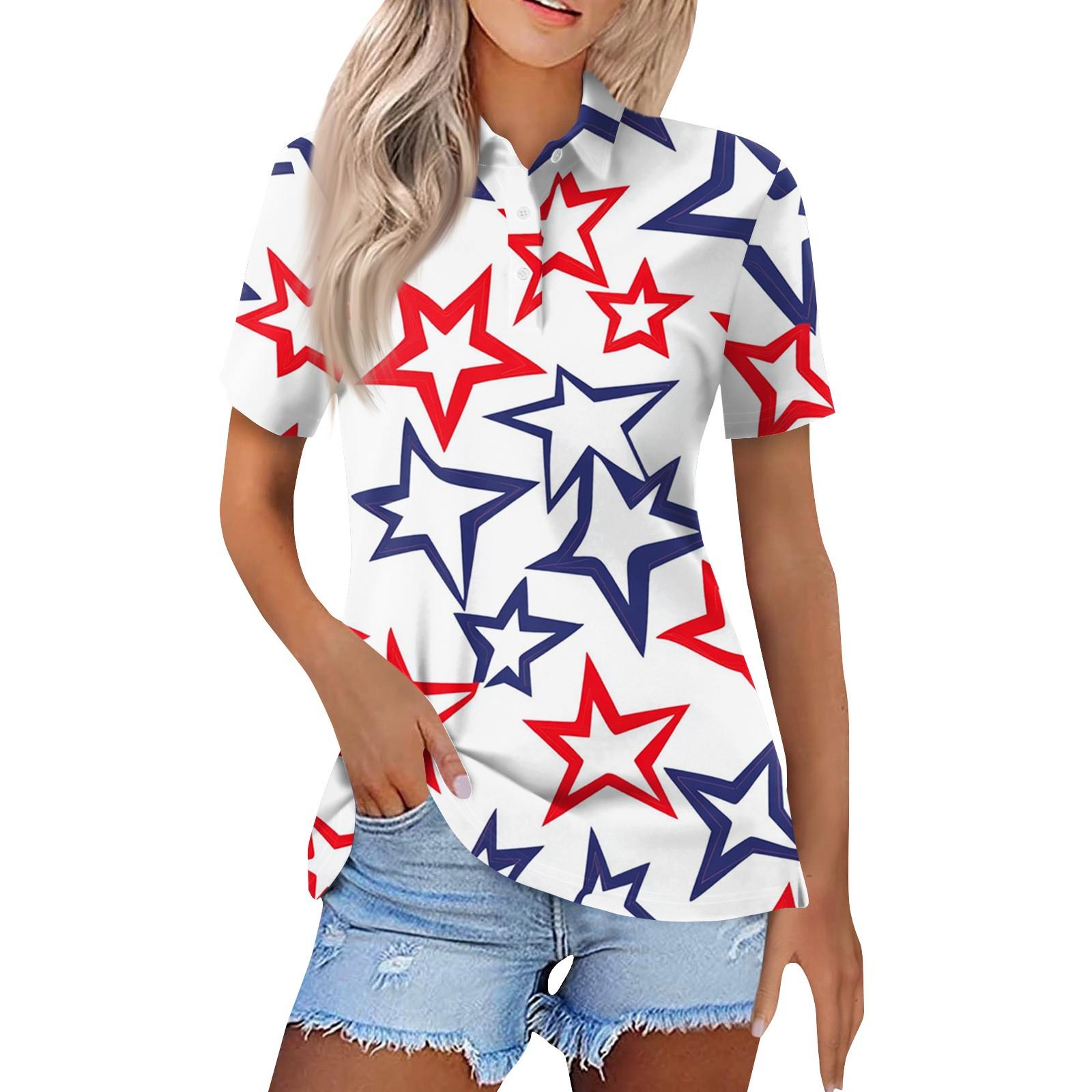 

Женская модная повседневная рубашка с отворотом и коротким рукавом с принтом, женские топы на пуговицах M белый