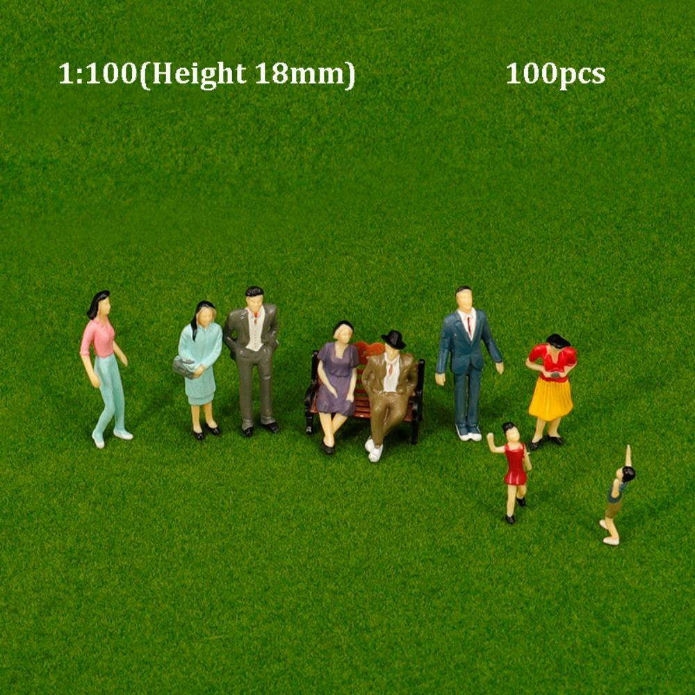 10/100pcs 1:30 1:100 1:200 Scale Passengers Stand/Sit People Model Different Poses Simulation Doll