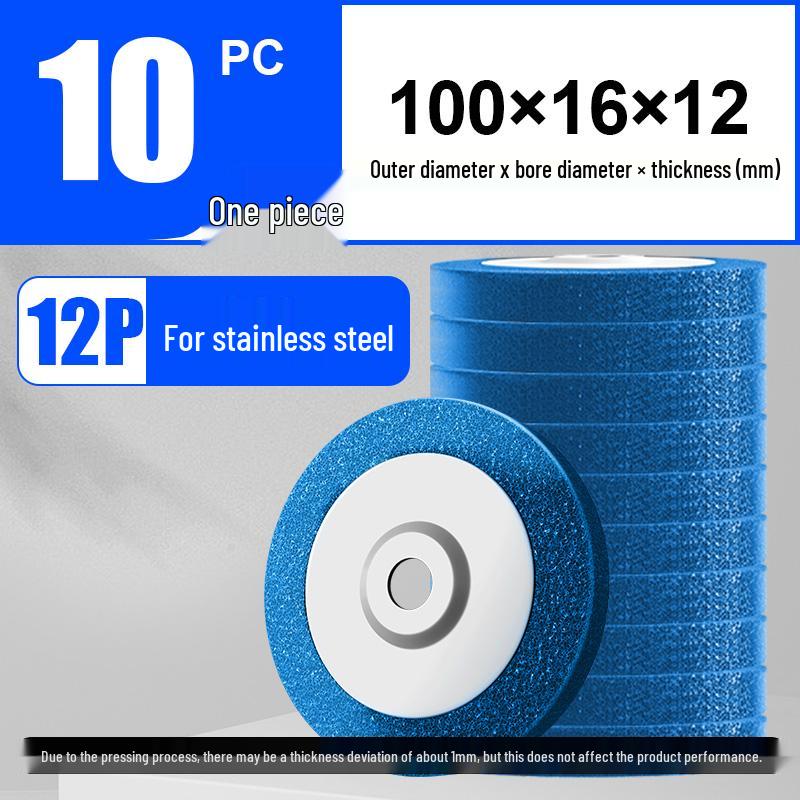 Great White Shark Stainless Steel Polishing Pad - Nylon Fiber Wheel for Angle Grinder Rust Removal