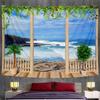 2022 Plant and Flower Fantasy Scene Home Decoration Tapestry Mandala Tapestry Hippie Bohemian Decorative Yoga Mat Bedroom Sheet
