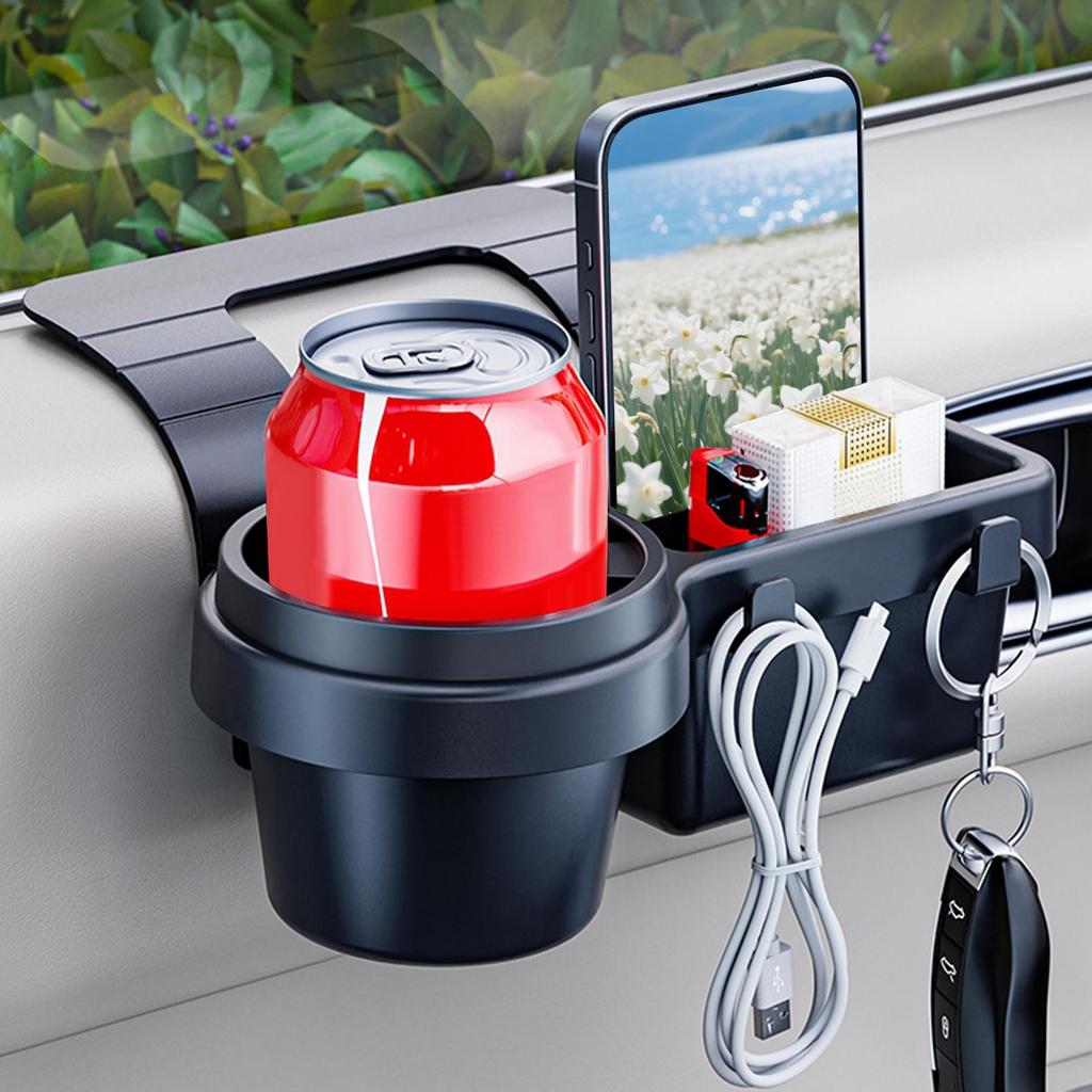 Car door storage box with cup holder auto side door Pocket Organizer car Window Storage Barrel Pocket Hanging Storage Rack