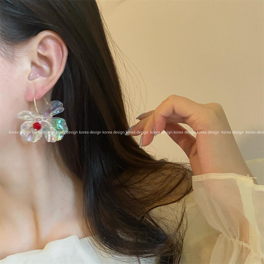 2024 Trendy Colorful Flower Stud Earrings for Women - Summer Fresh Design