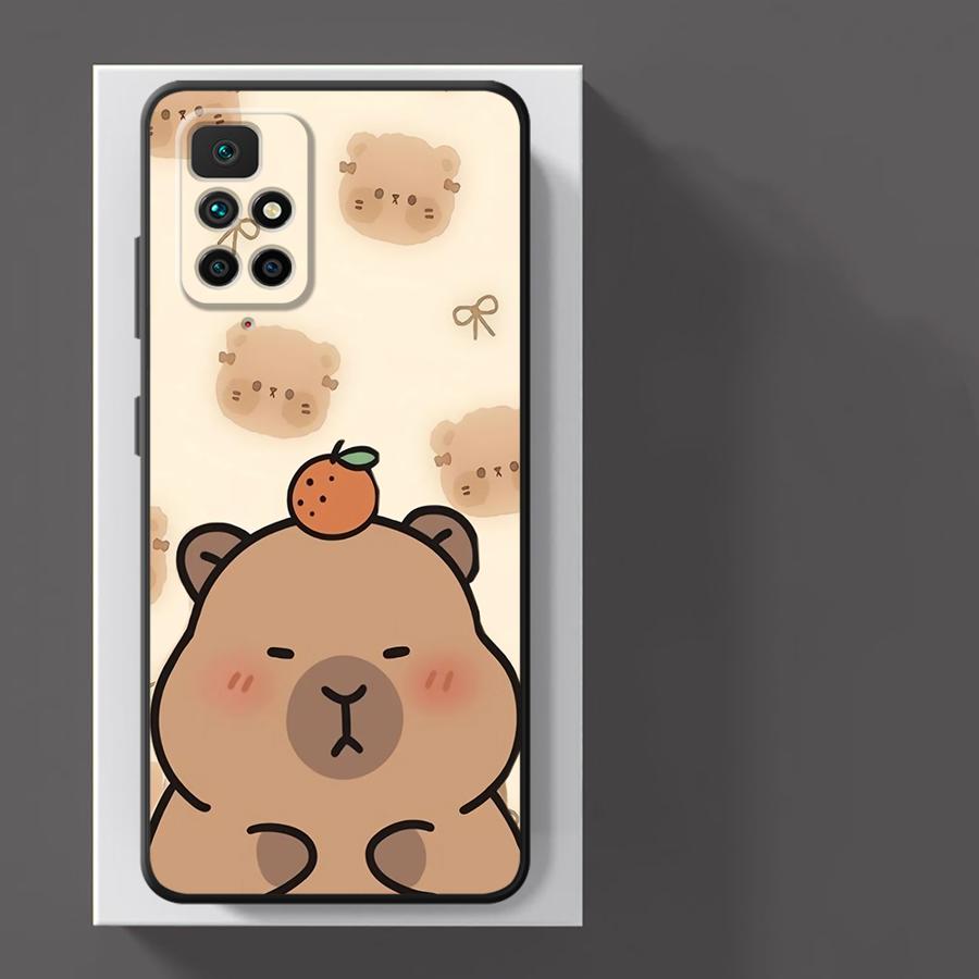 Hülle für Xiaomi Redmi 9 A4 A3 A5 12C K40 K80 Pro 13C 14C 10 A1 A2 Plus Funda Handyhülle Niedliches Capybara