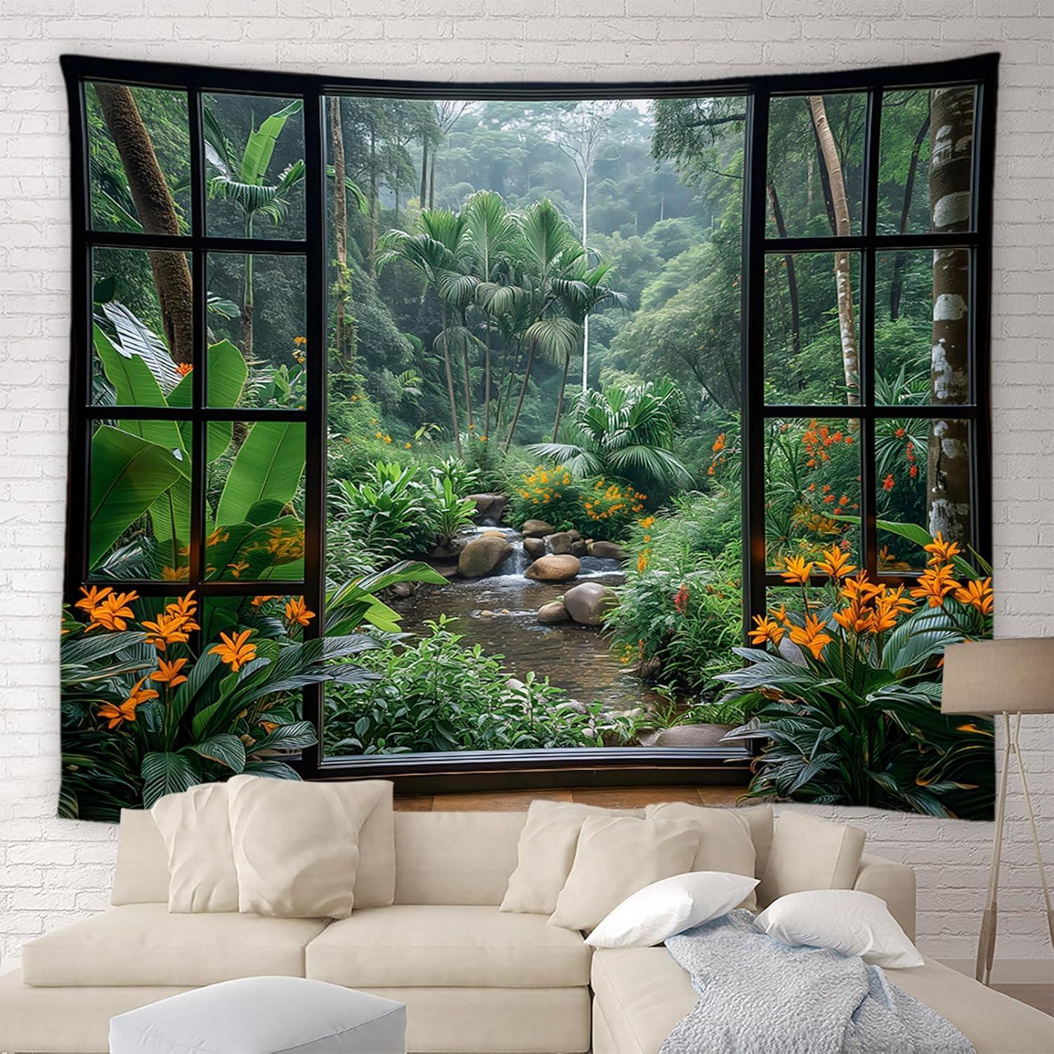 Tapestry amfd tropical forest jungle green 75x100 чёрный