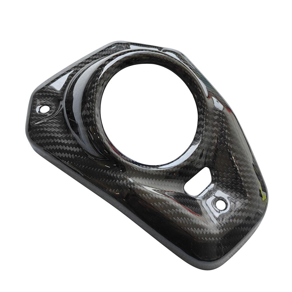 Carbon Fiber Motorcycle Tail Exhaust Pipe Muffler Heat Cover for Kawasaki Z900 2017-2026