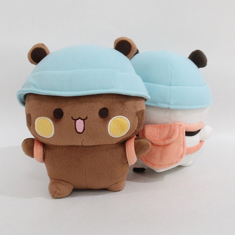 Peluche Kawaii Bubu Dudu Animale Orso Panda Bambola Peluche Adorabile Cartone Animato Imbottito Morbido Decorazione per la Casa Regali di Compleanno per la Fidanzata