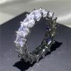 Wholesale Eternity Band Promise ring 925 Sterling silver Diamond cz Engagement Wedding Rings for women Men Finger Party Jewelry