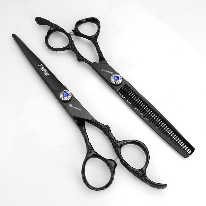 Hairdressing Cutting Scissors Hair Styling Tools 6/6.5/7 inch Salon Scissors Set 440C Barber Shears 10 25 40 50 Thinning Rate