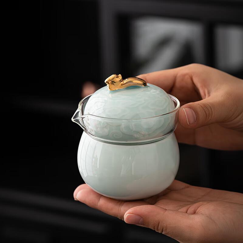 Dragon Blessing Ceramic Tea Set Gift Box