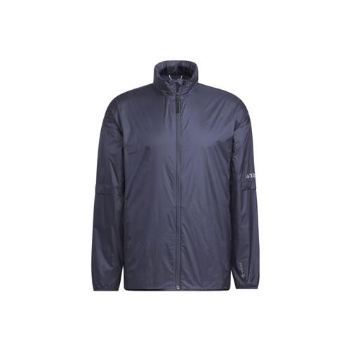 

adidas Letter Print Outdoor Sports Detachable Hooded Jacket for Men - Dark Cyan XL темно-голубой