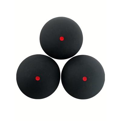 VisnzvLux Squash Ball, Black with Red Dots, 1.45 Inches, Competition Grade.
