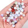 50Pcs Shiny Round Glass Beads 8mm Multicolor Lampwork Loose Spacer Beaded For Jewelry Making DIY Crafts Bracelet  Accessories