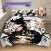 3pcs Black Cool Fox Bedding Set Includes Quilt Cover and Pillowcases, Suitable for All Seasons L006