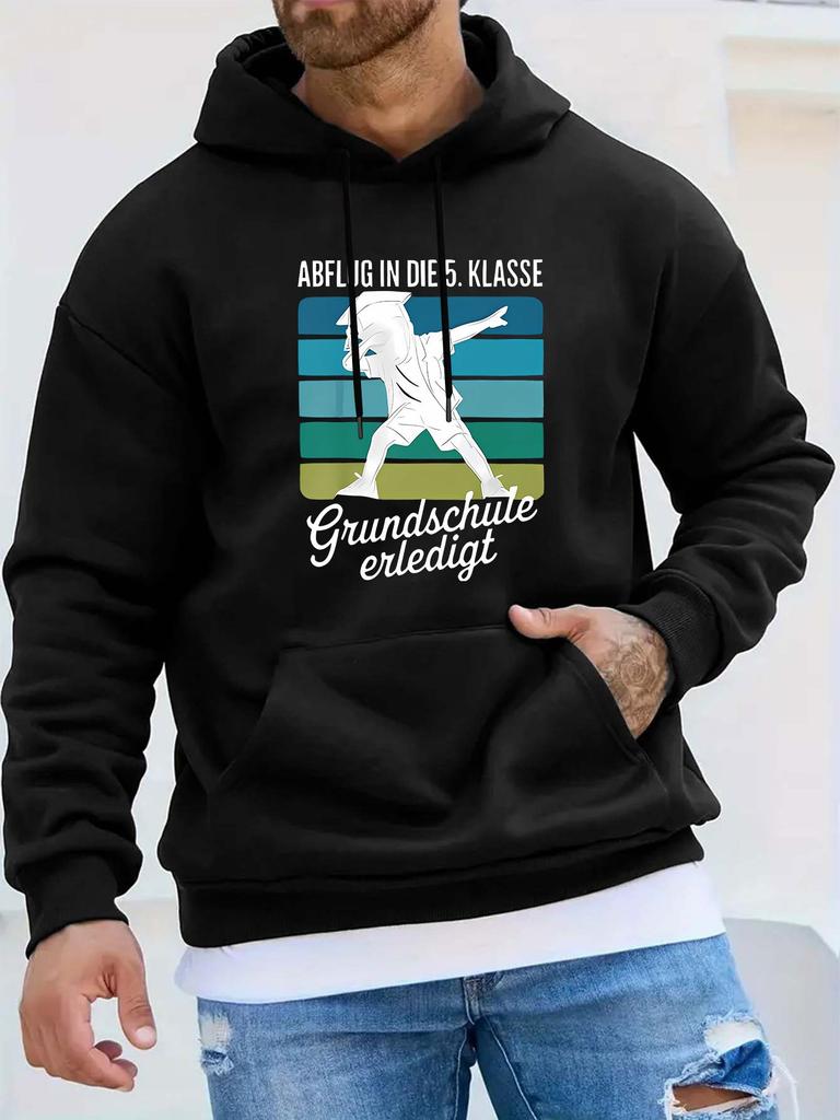 Campus Throw Figure Vintage Color Stripe Streetwear Brand Print Casual Sport Outdoor unisex Hoodie Long Sleeve Sweatshirt unisex Top Autumn Winter App
