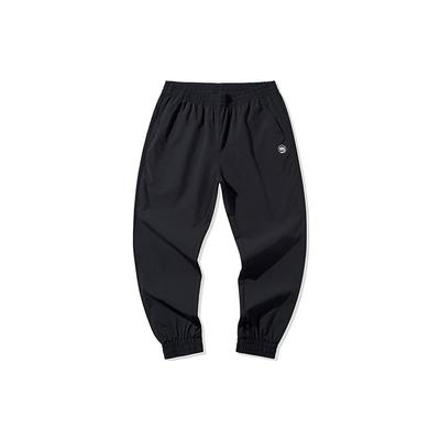 Li Ning Badfive Series Cuffed Loose Sports Long Pants Women Bottoms Standard-Black AKXQ018-1
