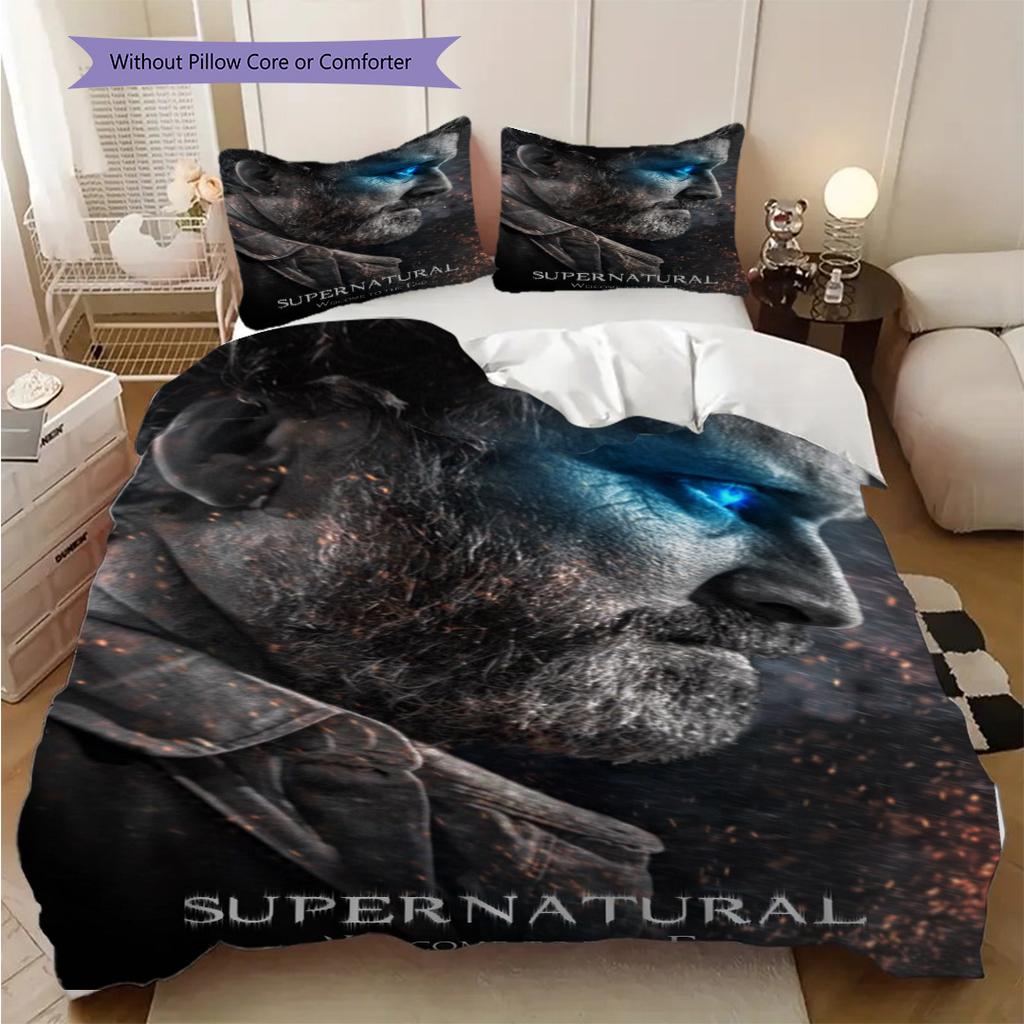 Supernatural Welcome End Threepiece Set 1 Duvet Cover 2 Pillowcase Without Core Christmas Birthday Gift Duvet Cover And Pillowcase