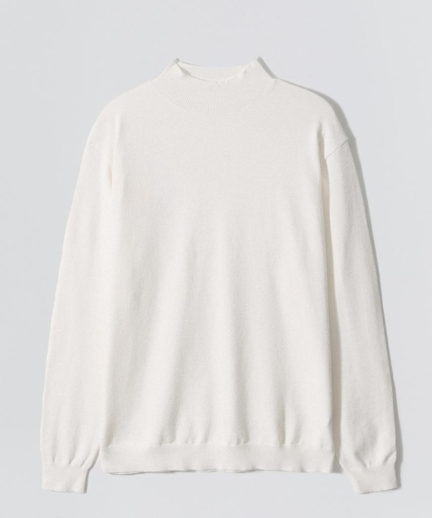 EZIO Half Mock Neck Knit_Ivory