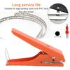 Single Hole Punch Heavy Duty Handheld Edge Banding Punching Pliers Tool For PVC Cards 10mm Flat Oblique Opening