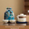 Xunyi Outdoor Ancient Charm Portable Ceramic Tea Set