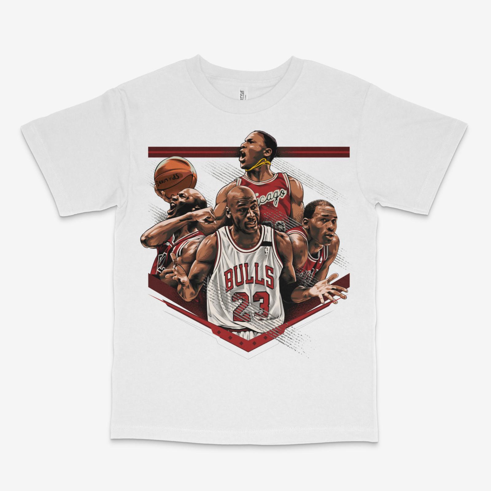 MJ Goat Moments White Tee S разноцветный