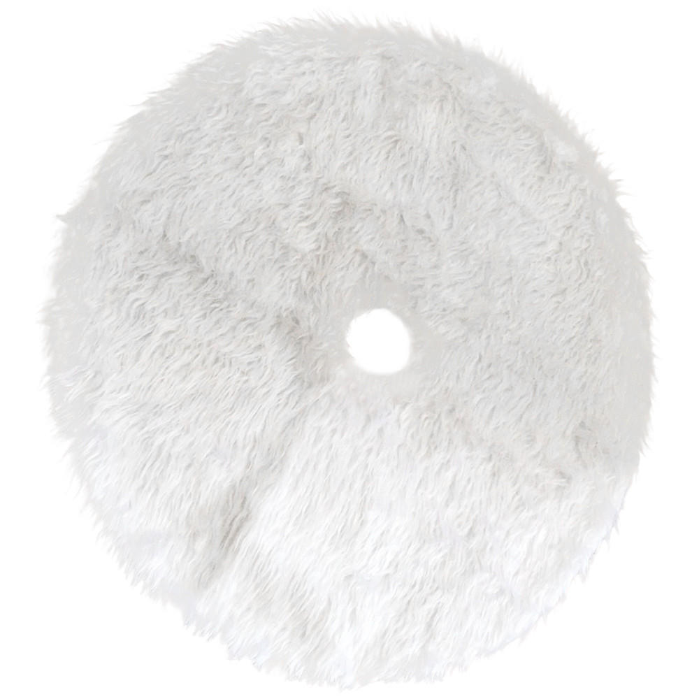 90cm Christmas Plush Long Haired Christmas Tree Skirt Christmas Tree Skirt Decor