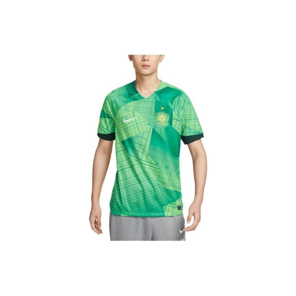 Nike Dri-Fit Patterned Quick-Dry Soccer Jersey Men Tops Bright-Green FN0546-308