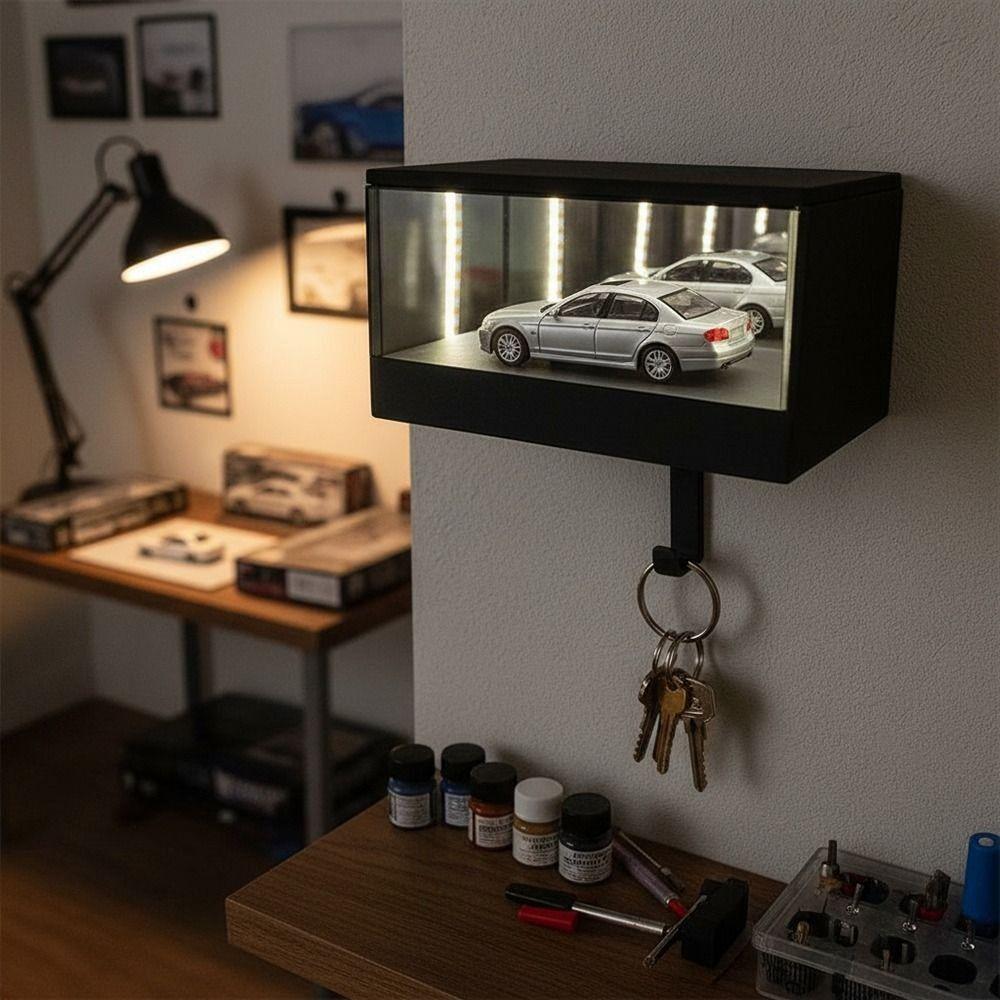 Creative Garage Key Holder Funny Multifunctional Car Key Hook Rack Mirrior Easy Installation Car Key Hanger Housewarming Gift